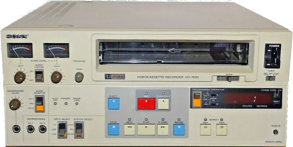 Trasferimento U-matic 3/4 Pollice BVU Alta Banda Umatic SP su DVD