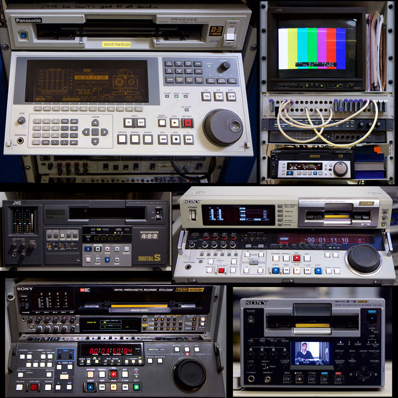 Servizi di trasferimento video da formati analogici e digitali come Super 8, 8mm, 16mm, 35mm, VHS, Betacam, e molti altri
