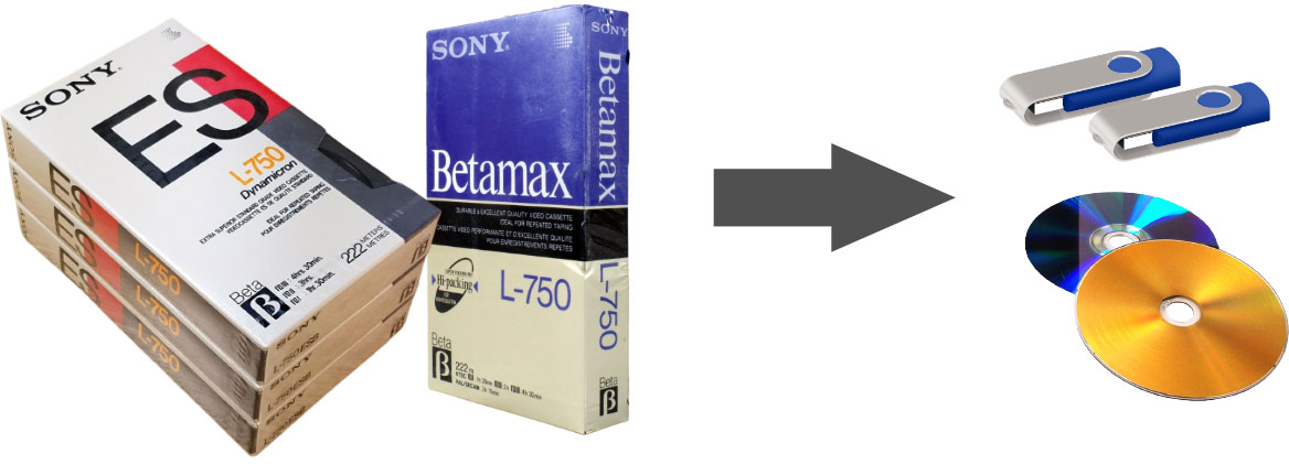 Conversione video Betamax o Video2000 in DVD