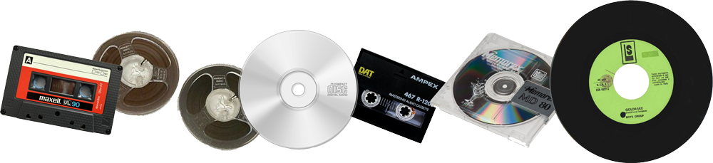 Conversione CD, musicassette, DAT, MiniDisc e bobine audio