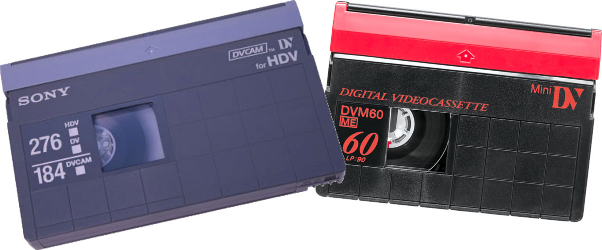 Servizio professionale di riversamento nastri MiniDV e DVCAM