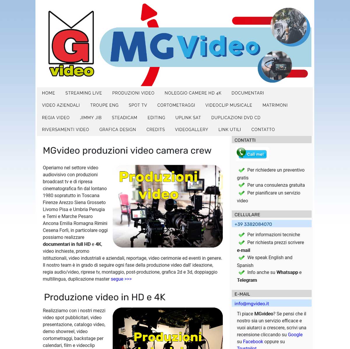 Sito di MG Video