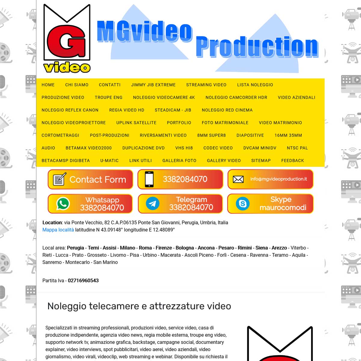 Sito di MG Video Production