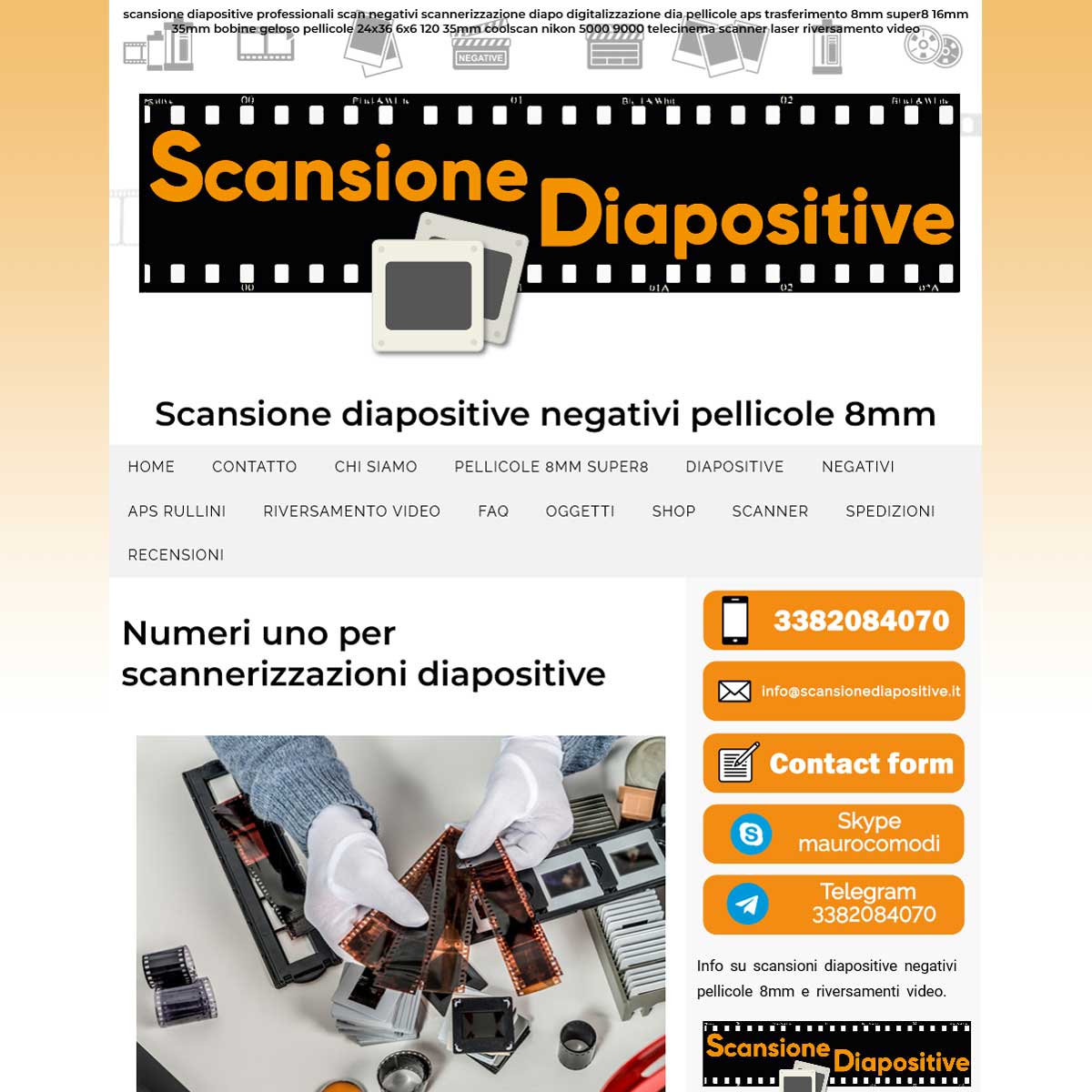 Sito di Scansione Diapositive