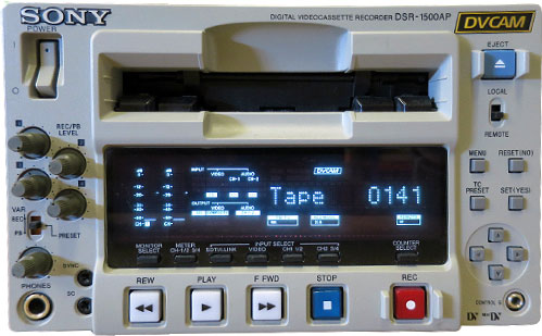 Recorder DSR-1500AP DVCAM e MiniDV