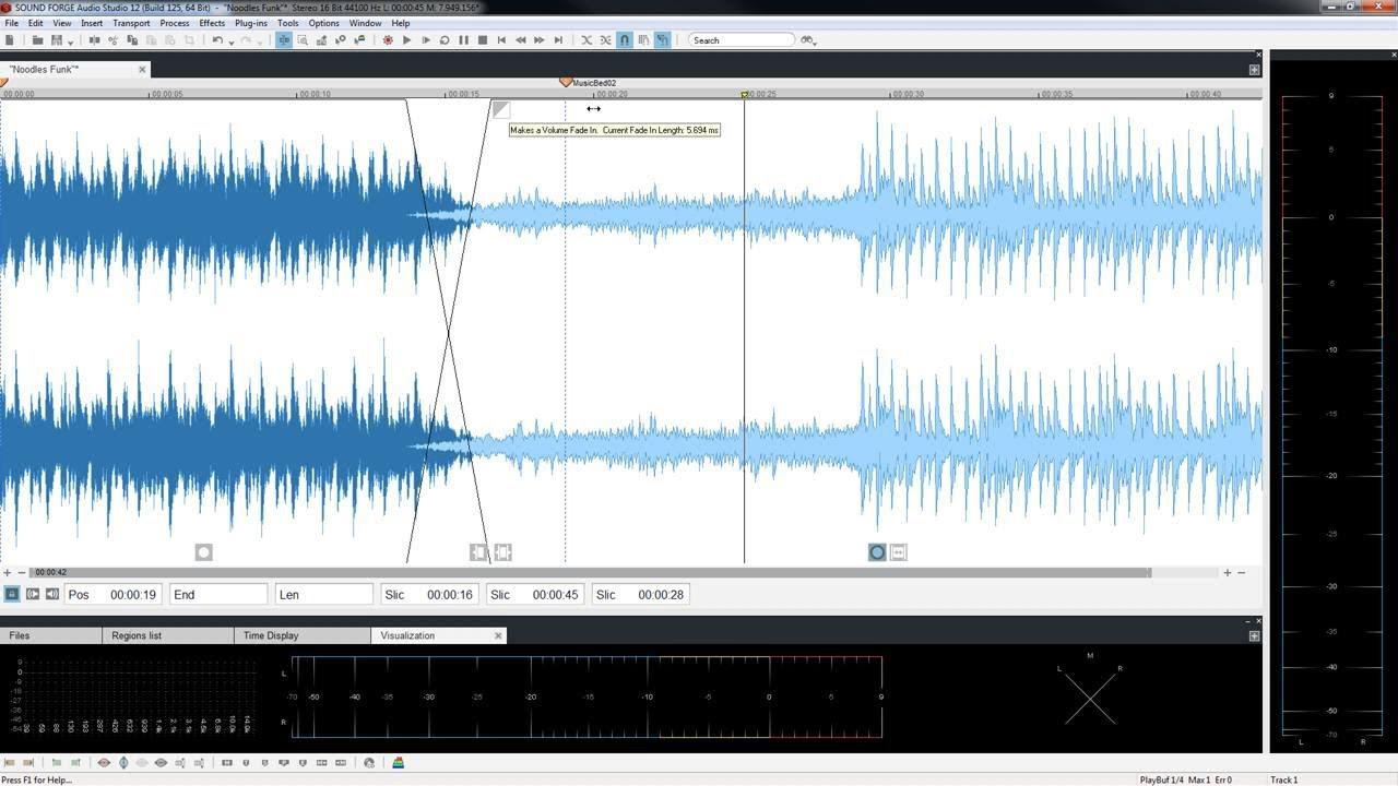 Sound Forge Sony per il mastering audio