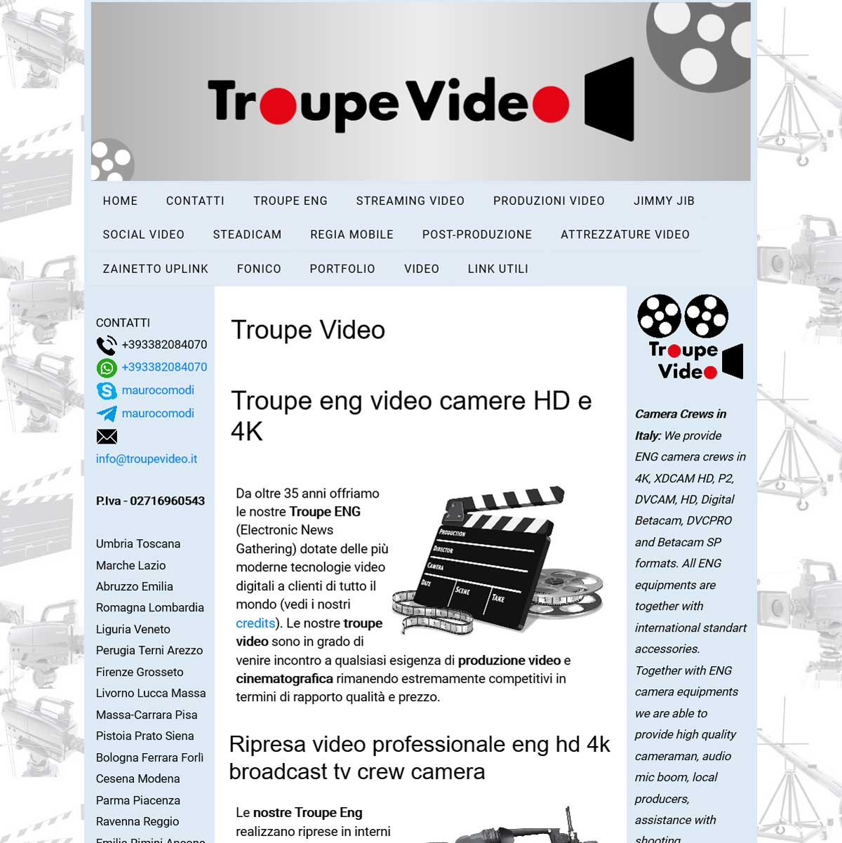 Sito di Troupe Video